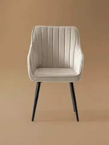 Židle Nova - Cream, Black