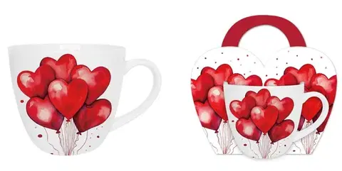 DUO - Hrnek 460ml BALLOONS 1 v košíku