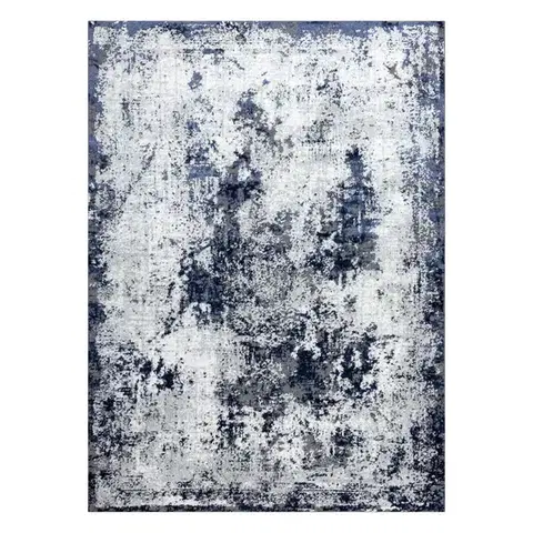Dywany Łuszczów, Kusový koberec Allure 1959 white/blue, 200x290, modrá, kancelář