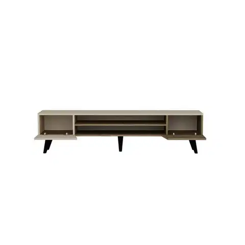 Televizní stolek Clark Walnut and Beige
