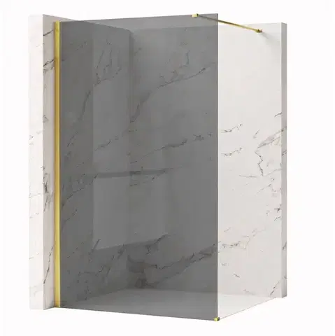 REA/S Sprchová zástěna Flexi Grey / Gold 120 KPL-K99782