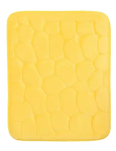 BO-MA, Protiskluzová koupelnová předložka 3D 0133 yellow, 50x80, žlutá, koupelna