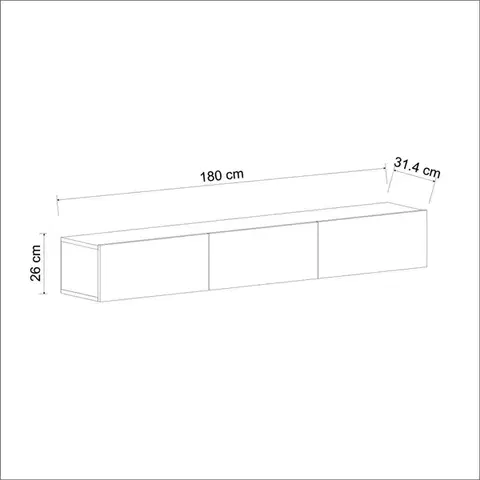 TV stolek Terra - Walnut