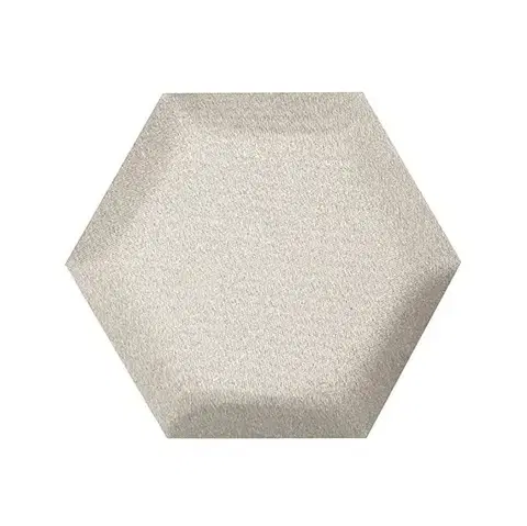Egibi Čalouněný akustický panel nástěnný Luna 33 cream hexagon - Hexagon 6x15 cm