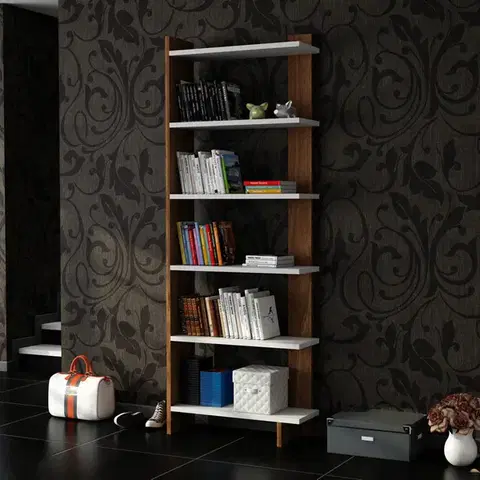 Knihovna Order White Walnut