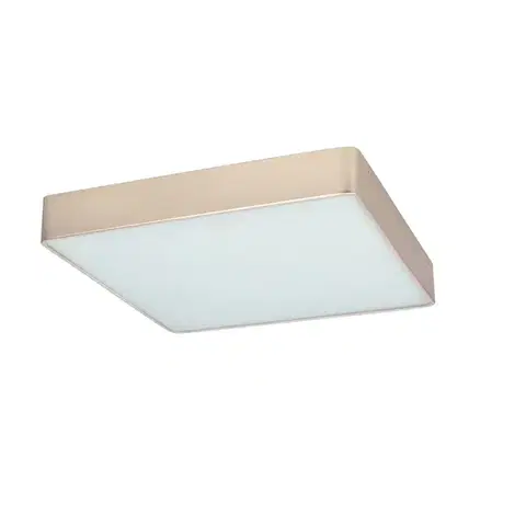 Stropní lampa Quattro čtvercová perleťová stropní lampa 35x35 18W LED 4000K bílé stínidlo