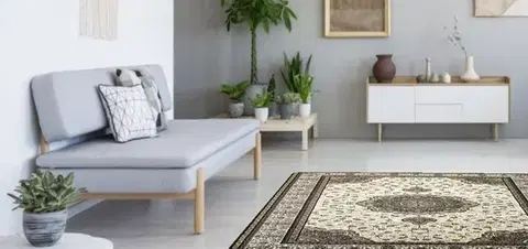 Berfin Dywany, AKCE: 70x100 cm Kusový koberec Anatolia 5328 K (Cream), hnědá, kancelář