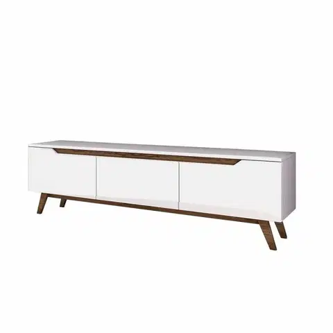 Televizní stolek Dita White and Walnut