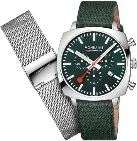 Mondaine Cushion Chrono MSL.41460.LF.SET