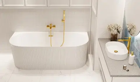 INVENA Vanová baterie GLAMOUR TREND zlato BW-02-009-V