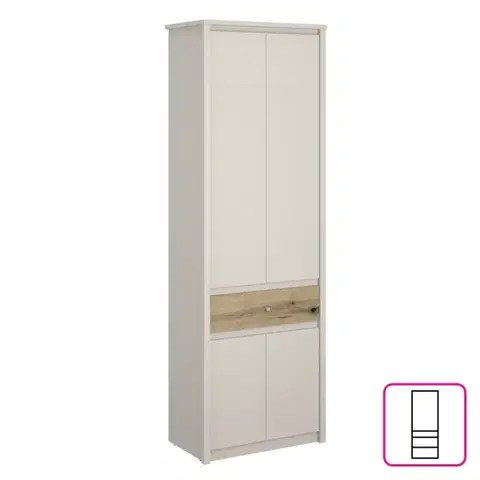 Šatní skříň KAROS 4D1S/70 Tempo Kondela