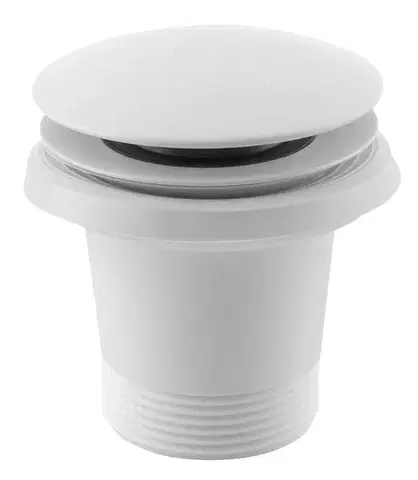POLYSAN Vanová výpust 6/4", click-clack, bílá mat 71704W