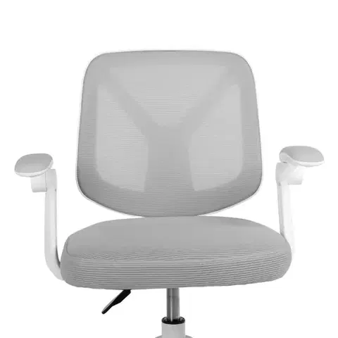 Dětská otočná židle Neoseat JUNI 010 s podnoží — látka, šedá
